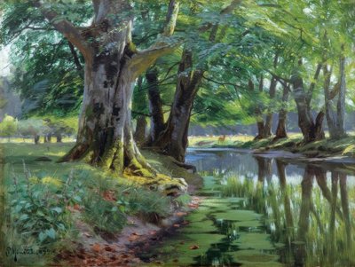 Summer by the Forest Stream by Peder Monsted